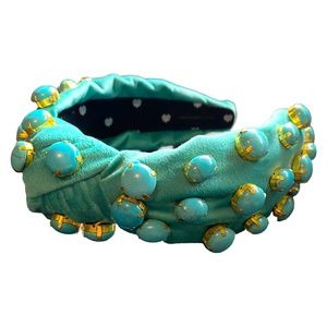 LELE SADOUGHI DECEMBER TURQUOISE STONE CABOCHON HEADBAND